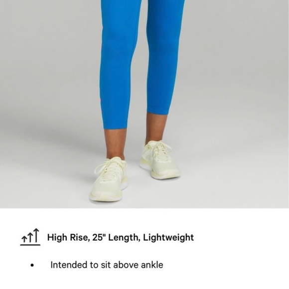 Lululemon black and white Wunder Train 25”L - Picture 5 of 8